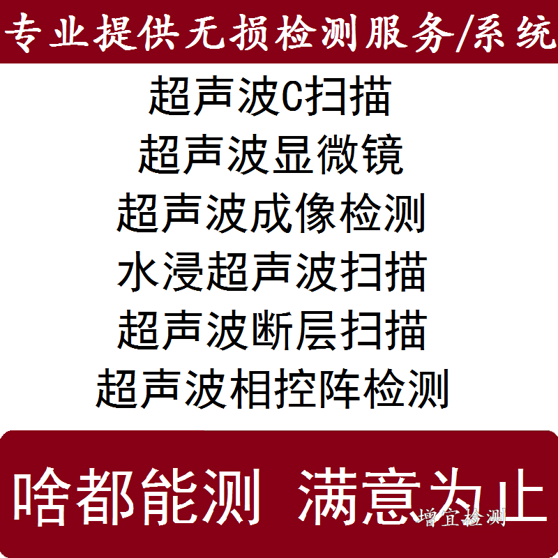 水浸超聲波檢測系統C掃描服務超聲顯微鏡斷層掃描成像檢測UT CSAM