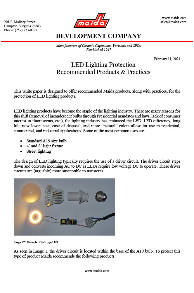 LED Protection and Practices.