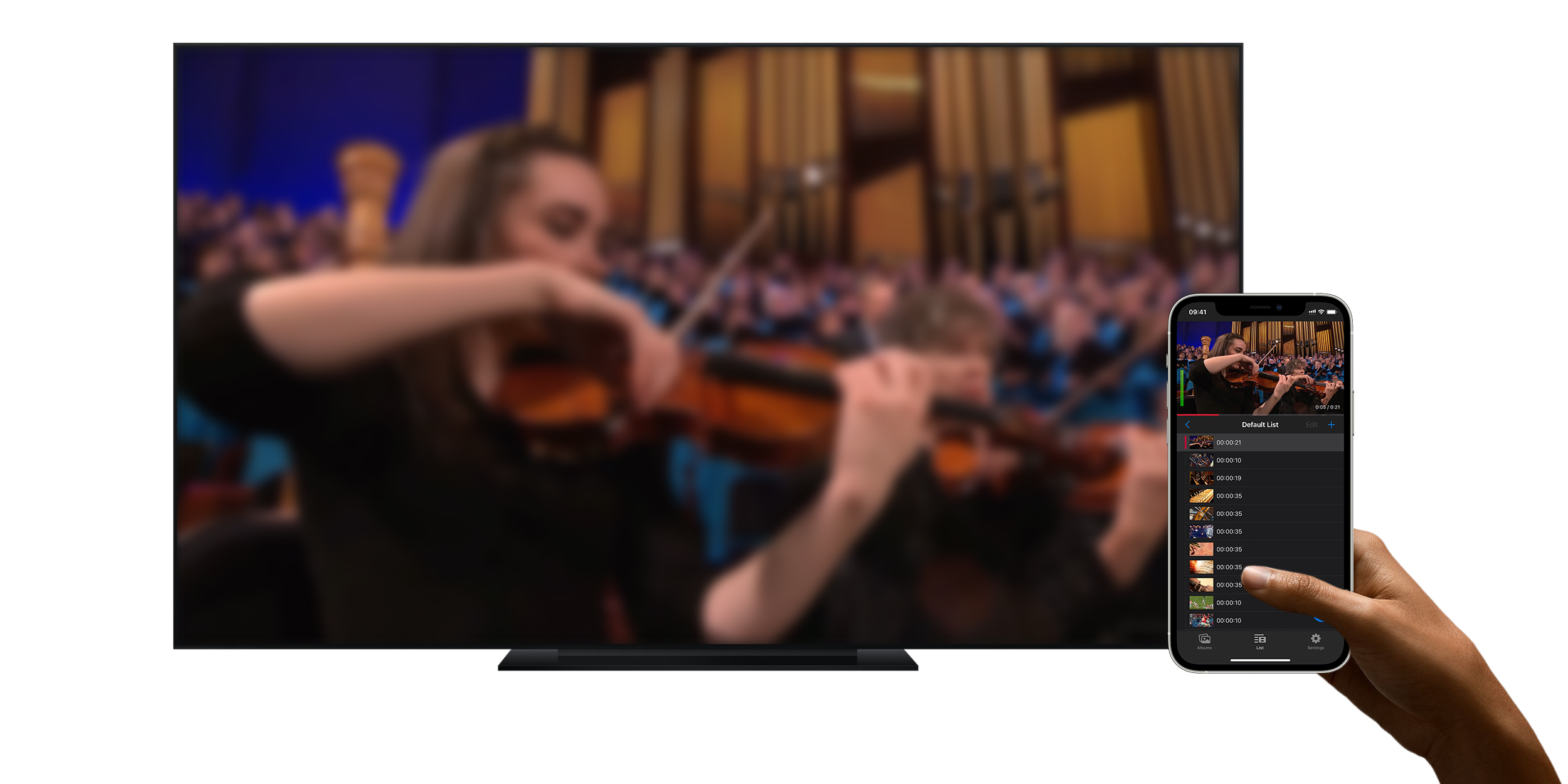 TopDirector NDI Player supports full screen HDMI output and wireless AirPlay