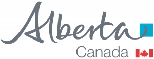 Alberta Canada Blue Flag Logo