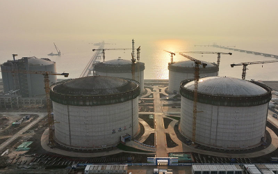 （经济）（1）河北曹妃甸新天LNG项目接收站工程建设正酣