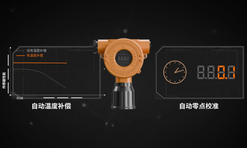 自动进行温度补偿和零点校准