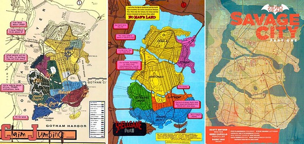 左中 99年Brown版地圖 右 14年Capullo版地圖