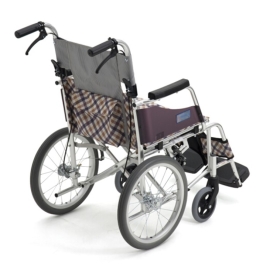 日本 Miki 超輕鋁合金輪椅的背面