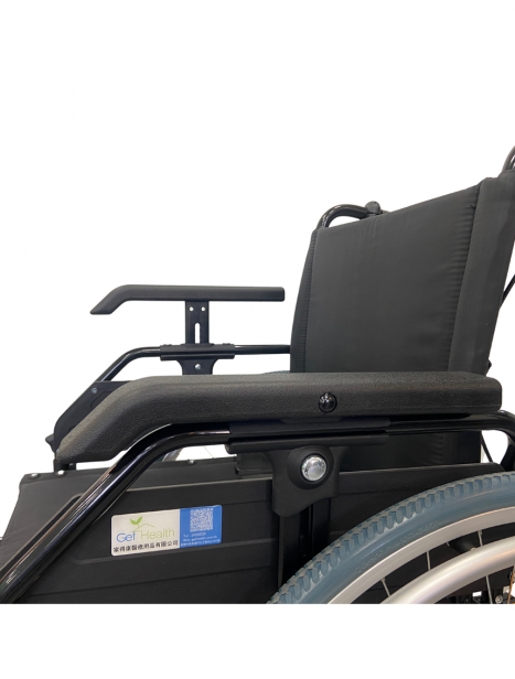 鋁合金多功能大輪輪椅 扶手升高