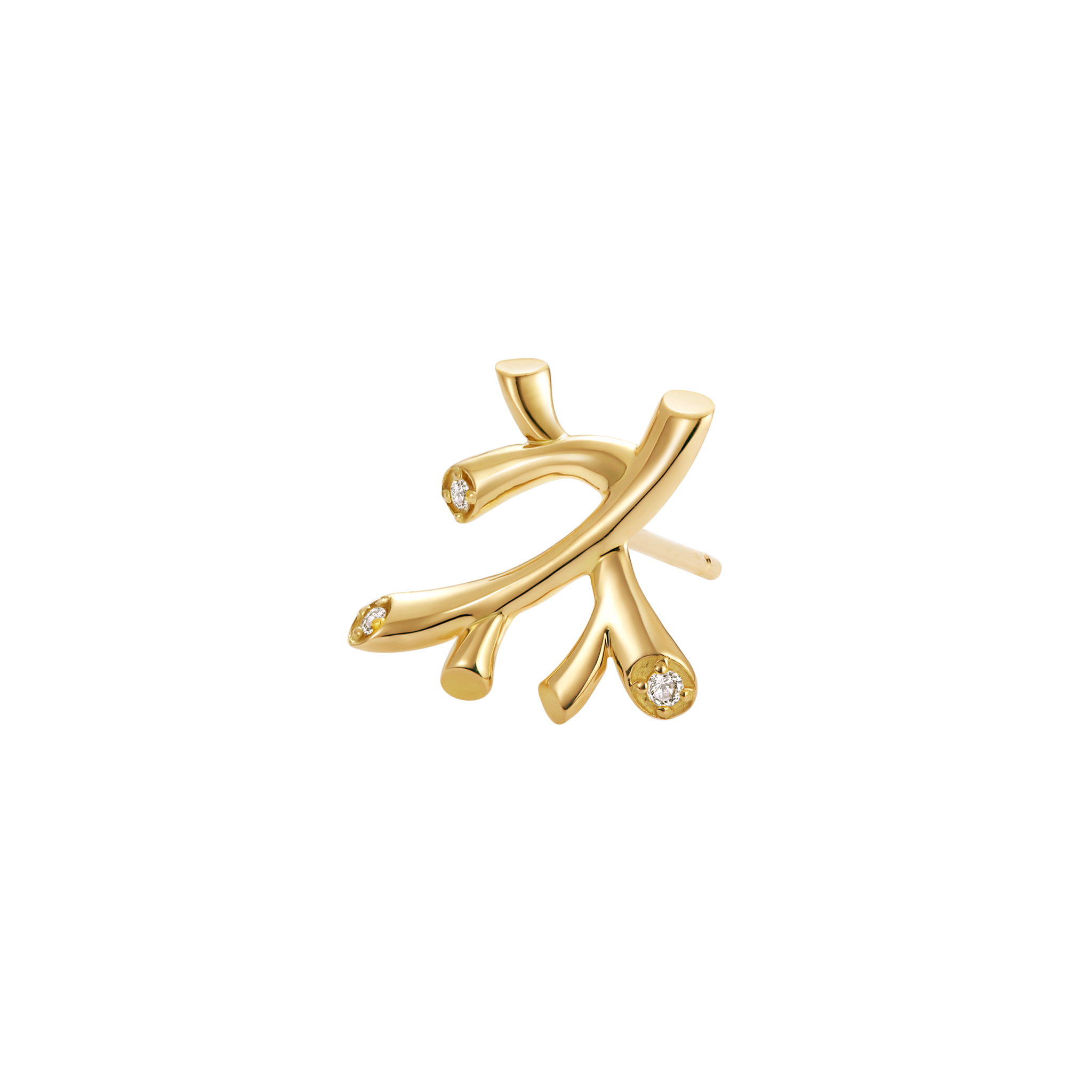 6 Ocean Collection Trésor 18K金 珊瑚耳钉（单只） ¥ 1699