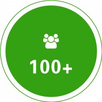 100+