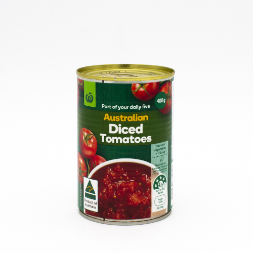 Woolworths Australian Diced Tomatoes