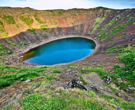 凯瑞斯Kerið火山口湖 (3)