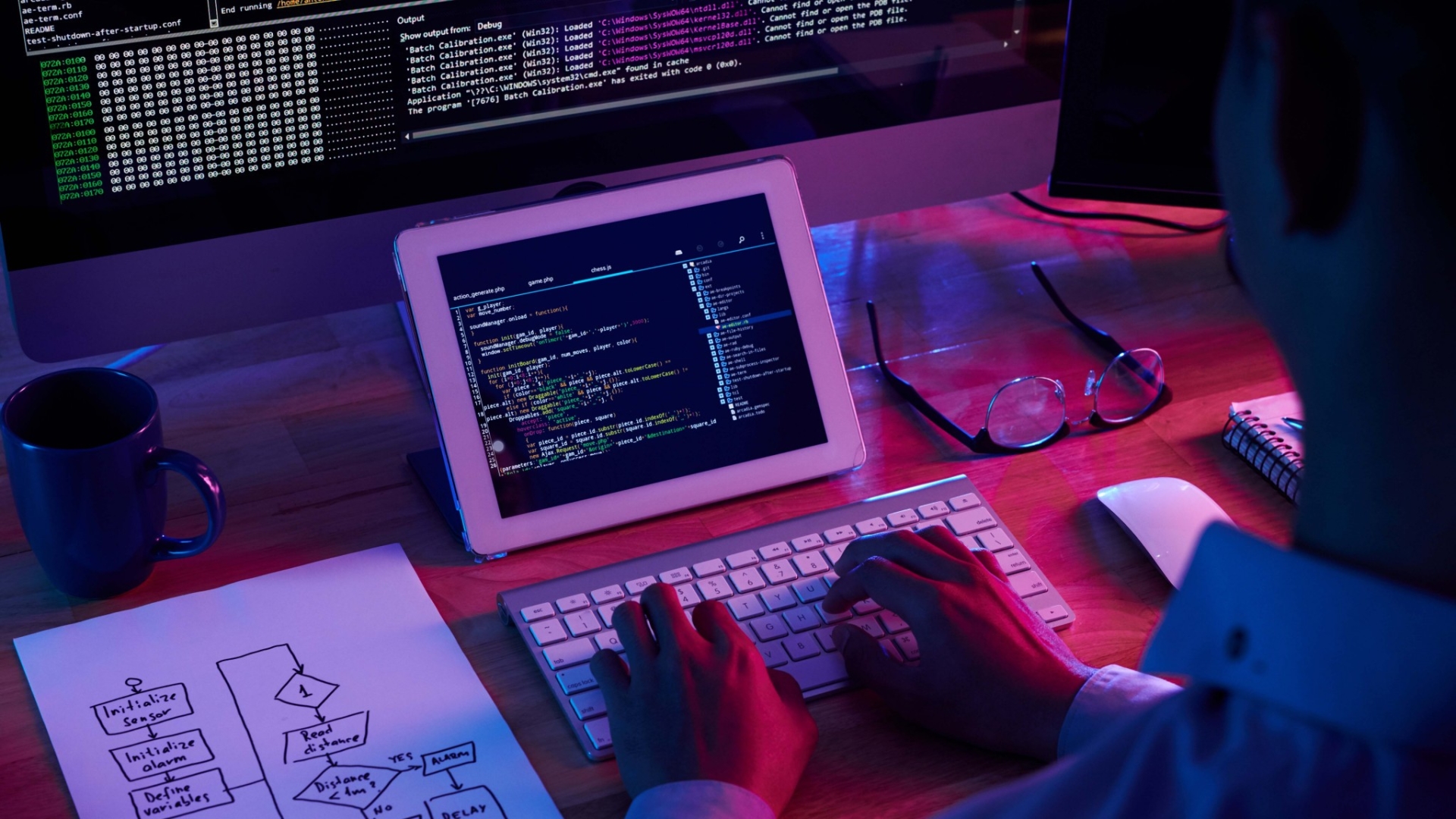 professional-programmer-working-late-dark-office
