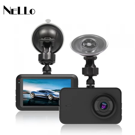 Full Hd 1080p 3 Camera Dash Cam for Car 2 Inch Screen Dashcam Black Box  Driver