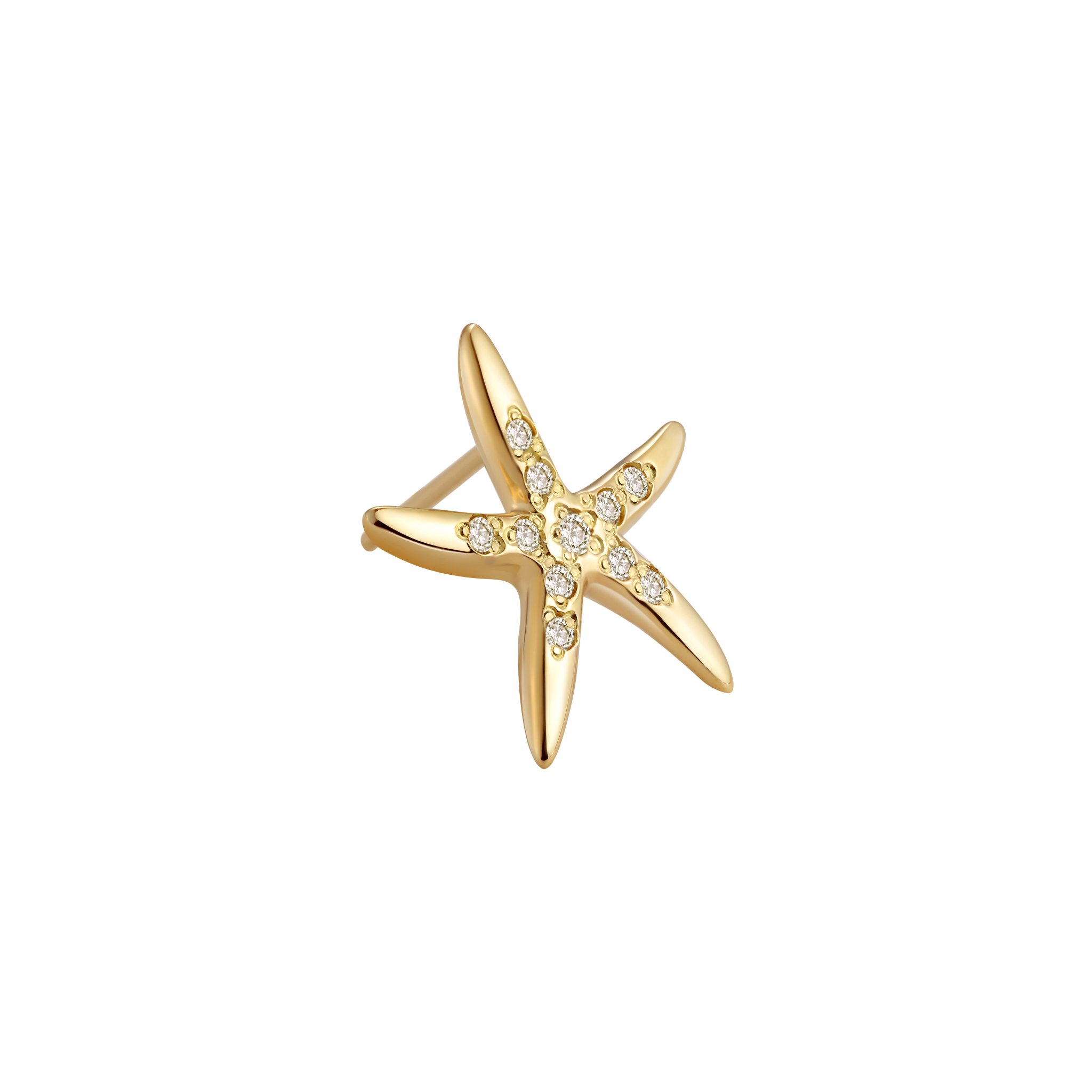 3 Ocean Collection Trésor 18K金 海星耳钉（单只） ¥ 2699