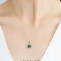 【新品】CIRCLE日本珠宝 祖母绿天然宝石吊坠 斓系列搭配项链女