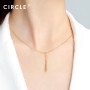 新品 CIRCLE珠宝 18K黄金品牌专属款项链 流苏灵动锁骨链可调节