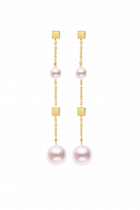 Confetti Collection 18K Two Pearls Earrings ¥4699