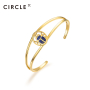 CIRCLE/缘点21年Blue-Scarabe系列银镀金圣甲虫青金石手镯