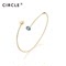 【21年新品】CIRCLE珠宝Blue系列9K黄金海蓝宝手镯