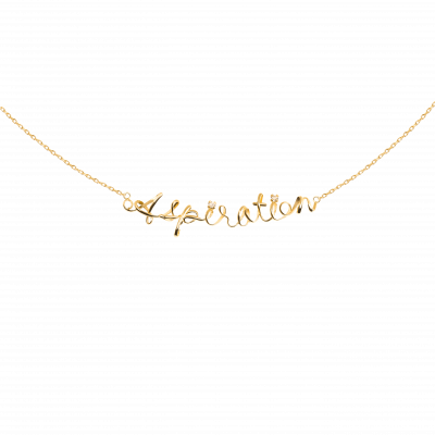 Dream Journey Collection 18K黃金 字母希望鑲鉆項鏈 8699