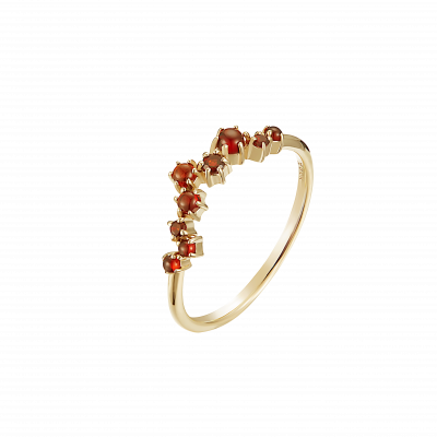 Guided by the Star Collection 10K黃金 石榴石戒指 2699