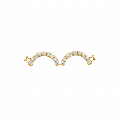 Beyond the Arc Collection 18K黃金 鉆石耳環-小號 4999
