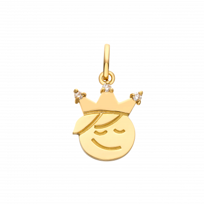 My Prince & Princess Collection 18K黃金 王子頭像吊墜 1999