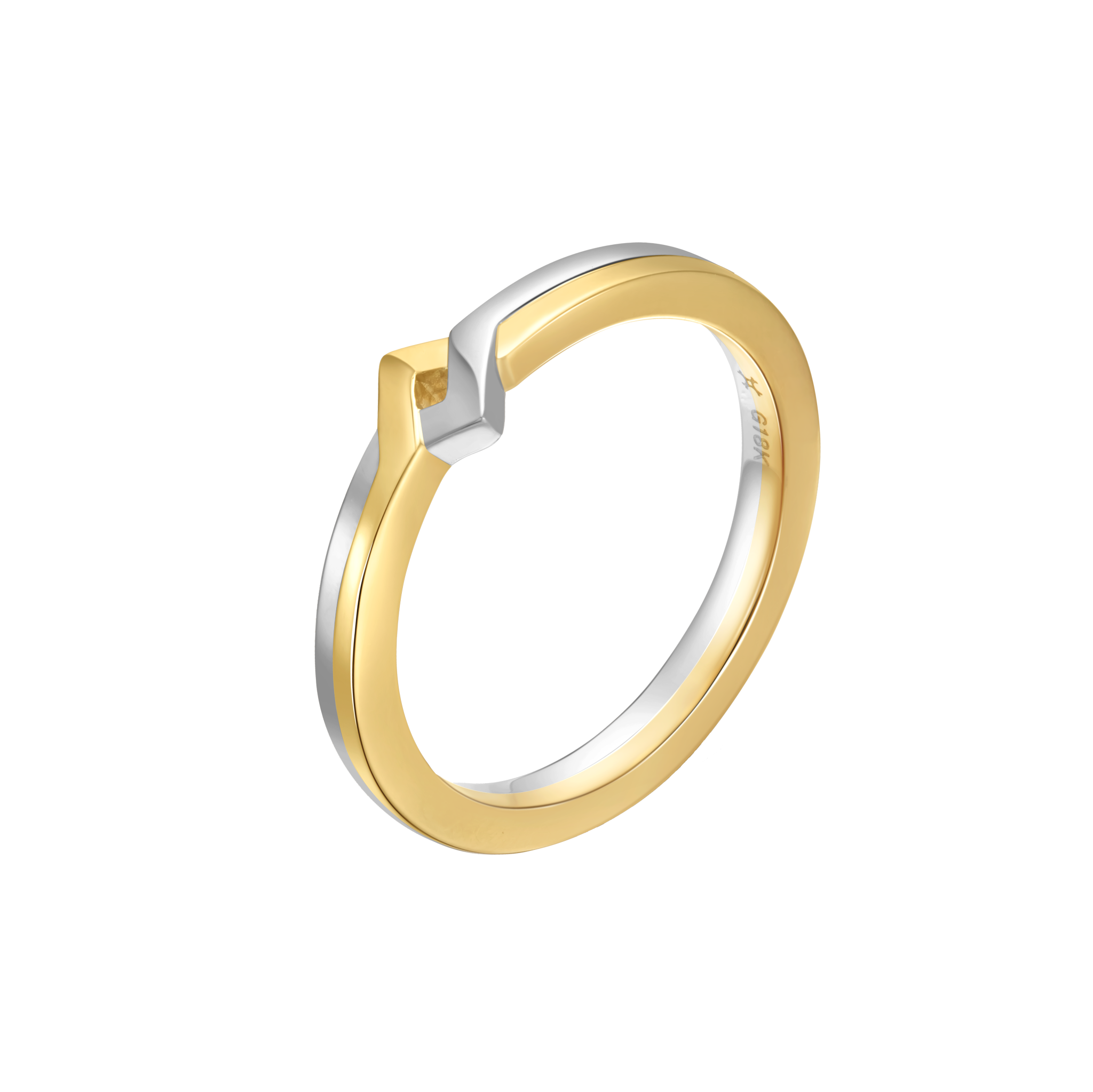 Fashion Lover Collection 18K金 雙色對戒-男款白金 5699