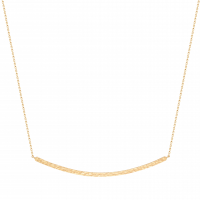 Martelage Collectiob 10K黃金 錘目紋圓形項鏈 2999