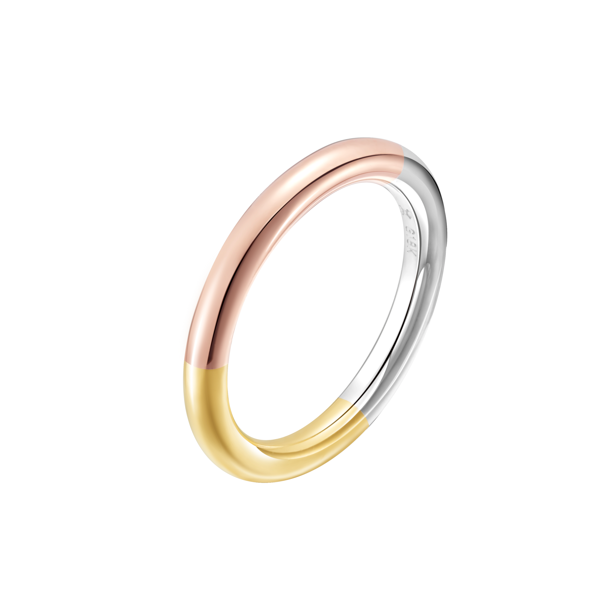 Fashion Lover Collection 混金 三色對戒-女款 5399 ／ 男款 5699