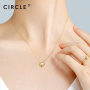 【新品】CIRCLE日本珠寶 18K金鉆石項鏈女吊墜木蘭盛綻鎖骨鏈送禮