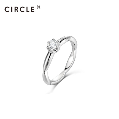 【新品】CIRCLE珠寶Bee系列鉑金花舞男女對戒戒指個性