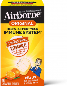 Airborne 维生素C咀嚼片，柑橘味，96粒