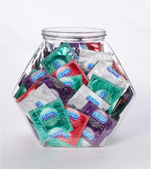 Durex 杜蕾斯 鱼缸糖果罐装避孕套，144个装