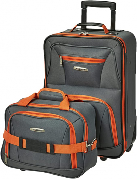 Rockland Fashion 可扩展软边立式行李箱2 件套
