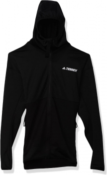 adidas Terrex Tech 男士抓绒连帽夹克，原价$90.00，现售$36.00