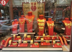 金豬手鐲花鏈