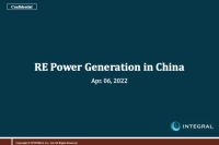 RE Power genration in China 2022.４.06