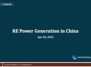 RE Power genration in China 2022.４.06