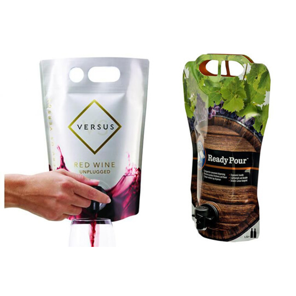 Wine Pouches With Tap