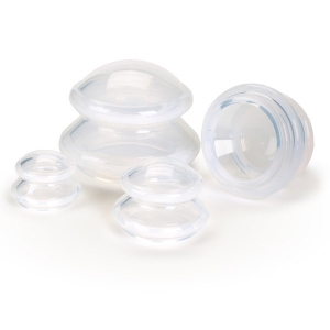 Transparent Silicone Cupping Set, XS/S/M/L, high transparent silicone material BOENMED® Transparent Silicone Cupping Set