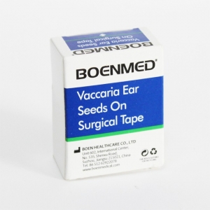 Ear Seeds,Cat. Vaccaria Ear Seeds on Surgical Tape,Natural Seeds, 2mm diameter with complexion 3M surgical tape backing, 100pcs per box BOENMED® Natural Vaccaria Ear Seeds