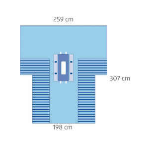 BOENMED® Laparotomy T-Drape with Pouches BOENMED® Laparotomy T-Drape with Pouches