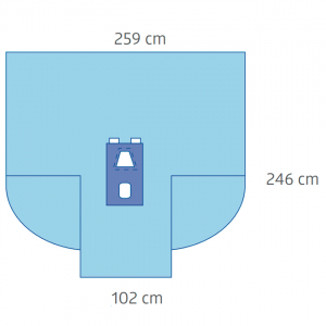 Laparoscopy Drape with Gussets