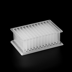 96 Deep Well Plate, with Skirt, PP material, Square hole with U bottom, 2.2ml deep well microplate