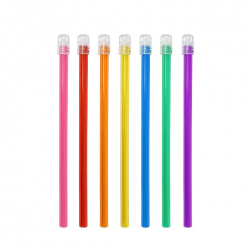 BOENMED® Disposable Saliva Ejector, Colorful Tube and Transparent Cap