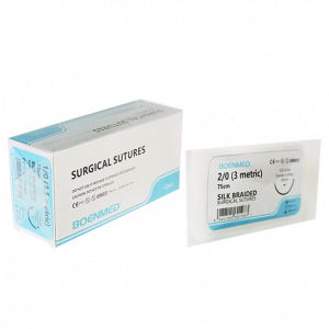 Non-Absorbable Sutures - BOENMED® Braided Silk Suture Braided Silk Suture