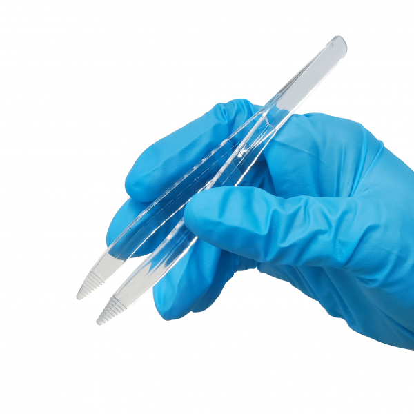 BOENMED® Plastic Lab Forceps, Clear, 12.5cm BOENMED® Plastic Lab Forceps