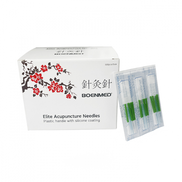 BOENMED® Plastic Handle Acupuncture Needles With Guide Tube, 5pcs/blister BOENMED® Plastic Handle Acupuncture Needles With Guide Tube, 5pcs/blister