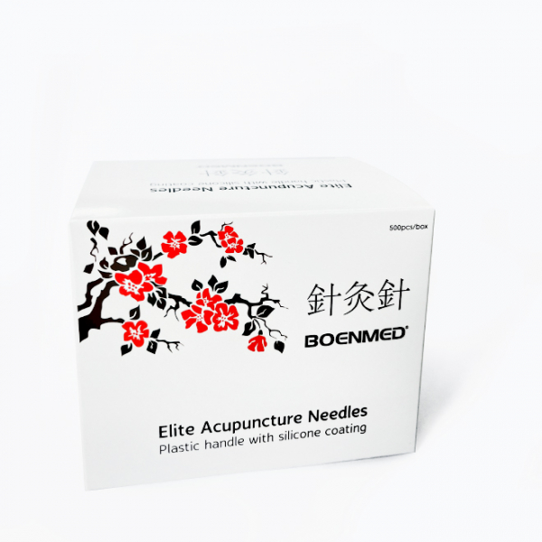 BOENMED® Plastic Handle Acupuncture Needles With Guide Tube, 5pcs/blister BOENMED® Plastic Handle Acupuncture Needles With Guide Tube, 5pcs/blister