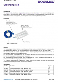 BOENMED® Grounding-Pads-Technical-data-sheet