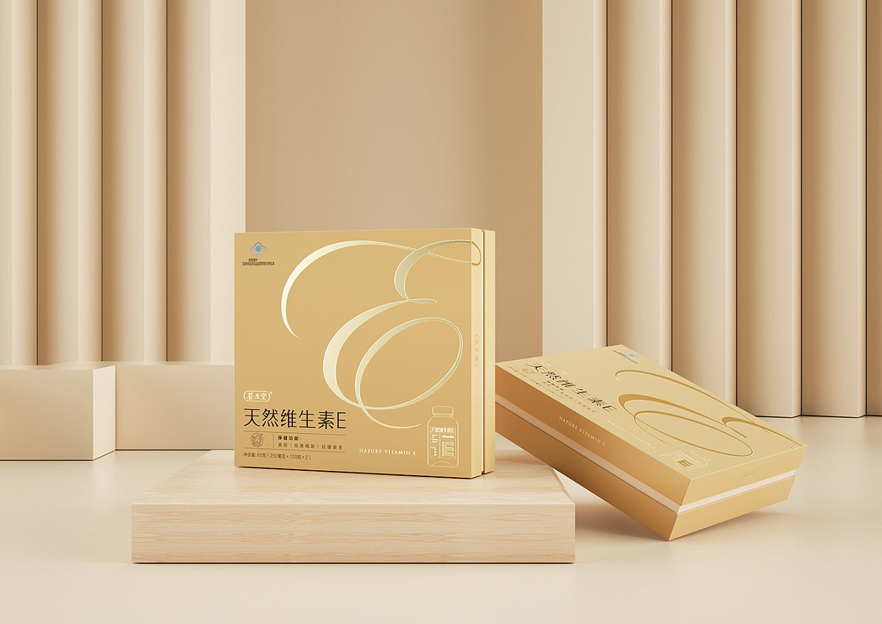 養生堂天然維生素E禮盒包裝設計-食品保健品包裝設計-杭州達岸品牌策劃設計公司 養生堂天然維生素E禮盒包裝設計-食品保健品包裝設計-杭州達岸品牌策劃設計公司